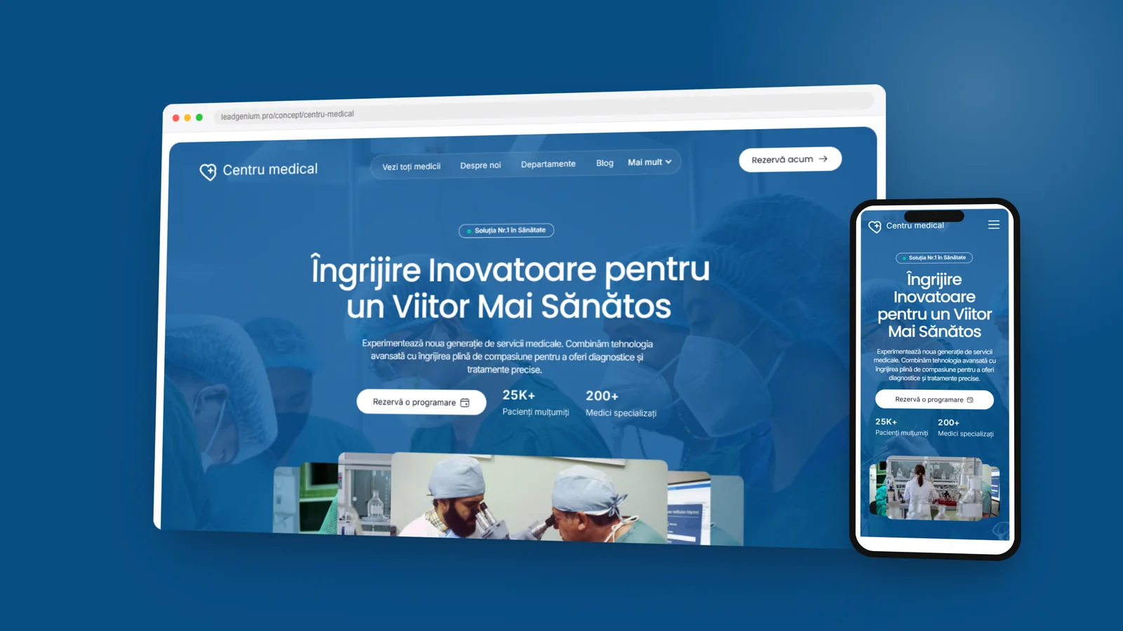 Centru medical — leadgenium.pro/concept/centru-medical