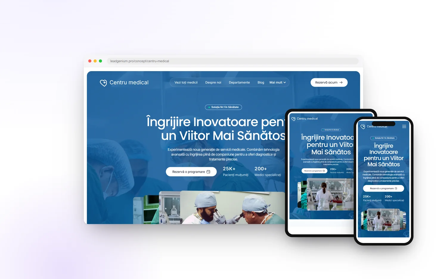 Centru medical — leadgenium.pro/concept/centru-medical