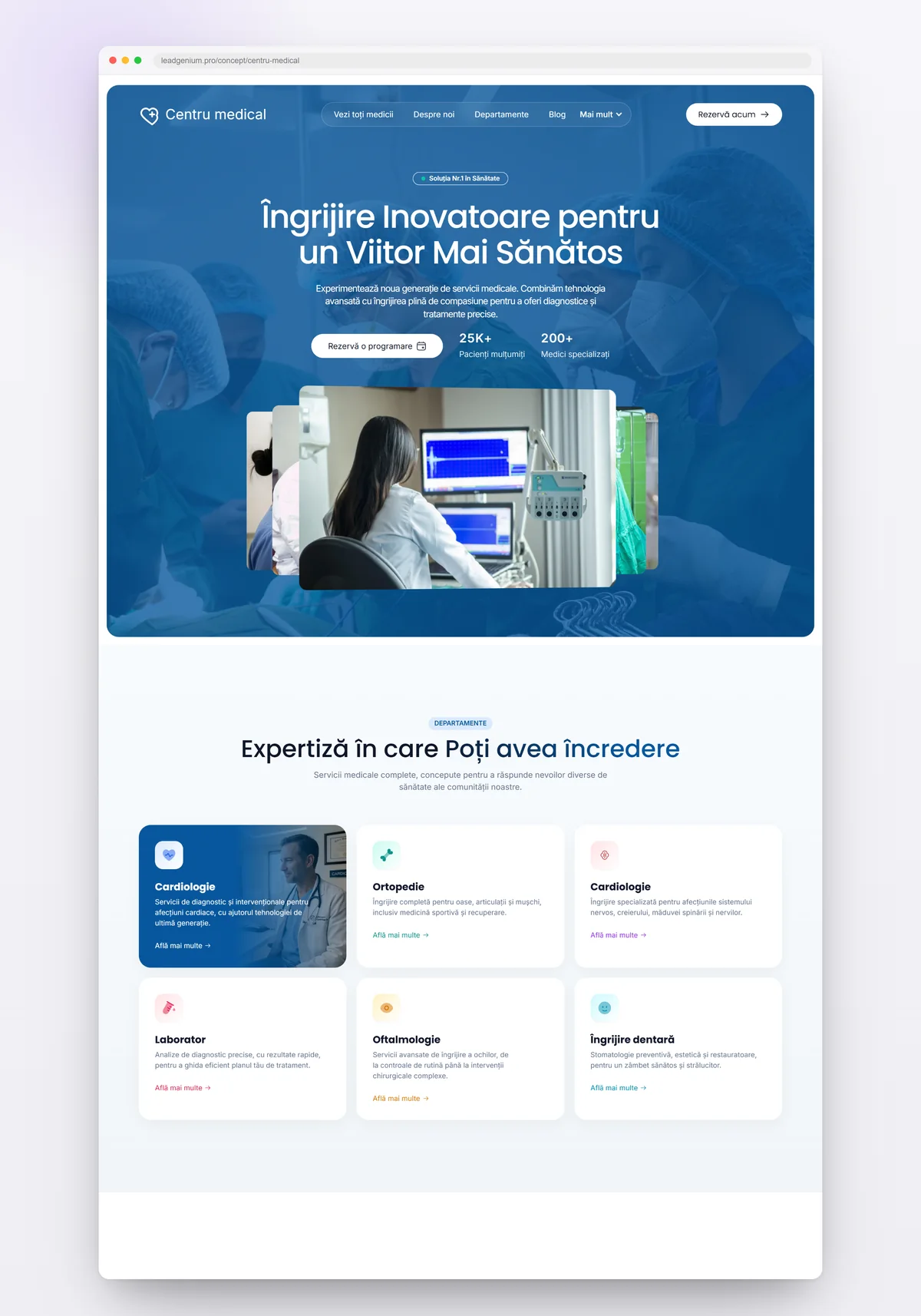 Centru medical — leadgenium.pro/concept/centru-medical