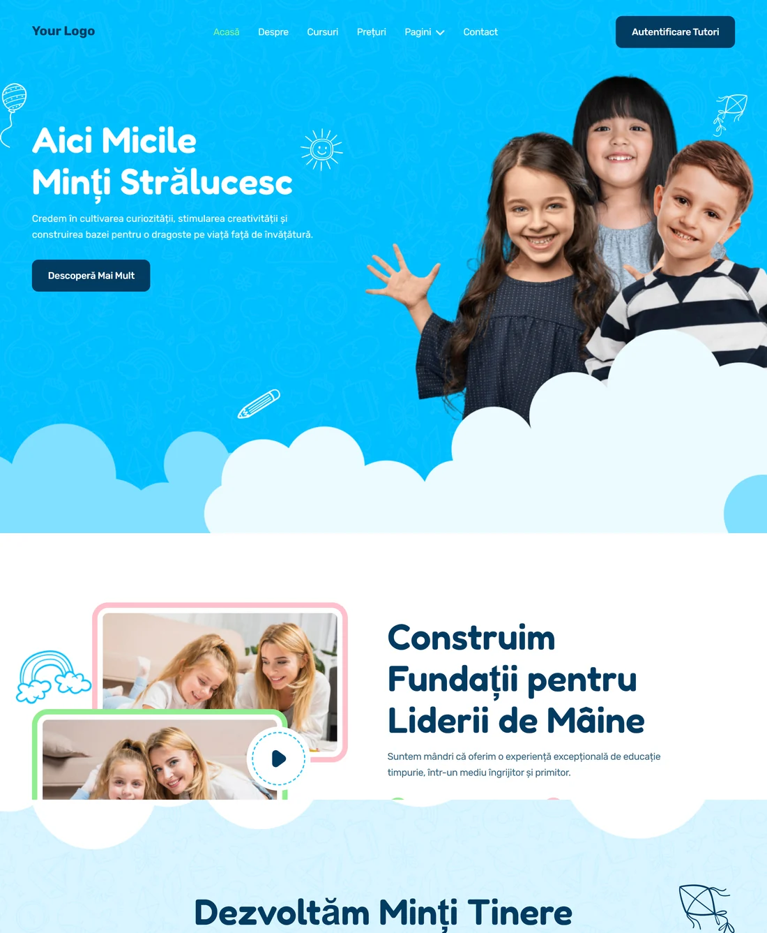 Grădiniță — leadgenium.pro/concept/gradinita