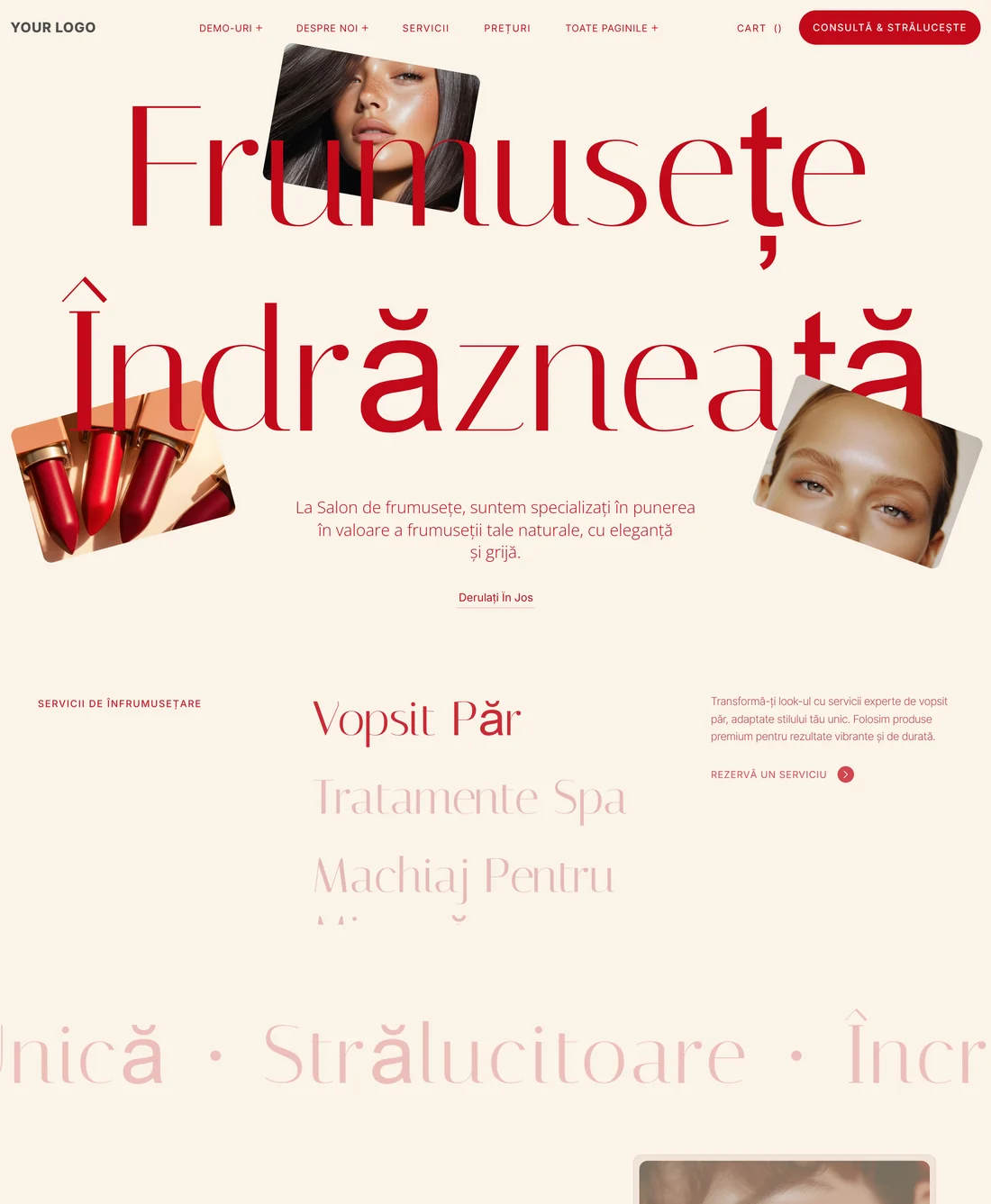 Salon de frumusețe — leadgenium.pro/concept/salon-de-frumusete