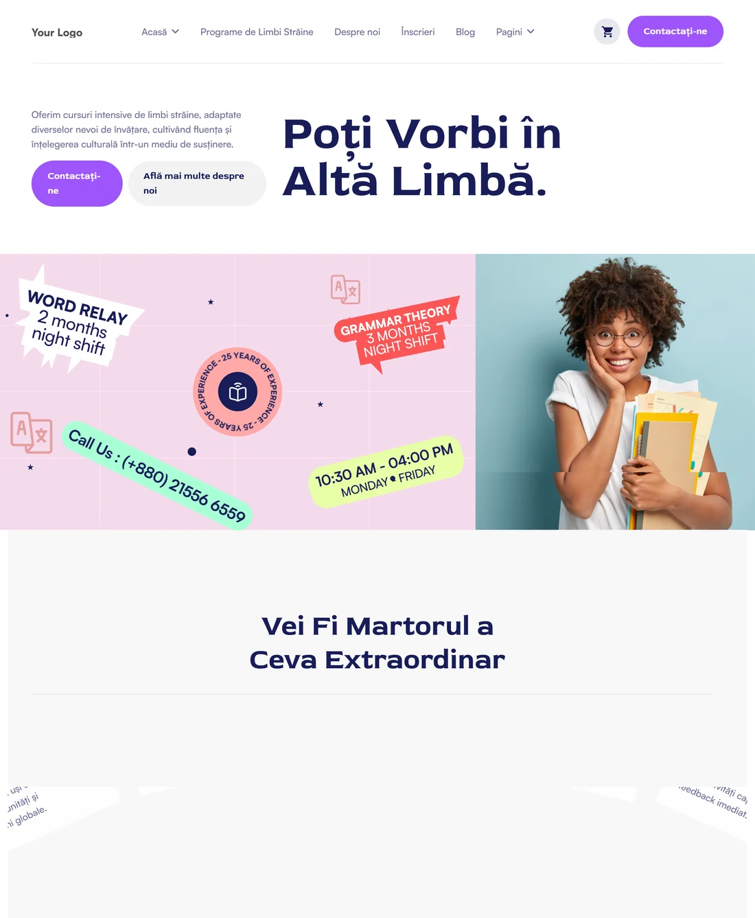 Școală de limbi — leadgenium.pro/concept/scoala-de-limbi
