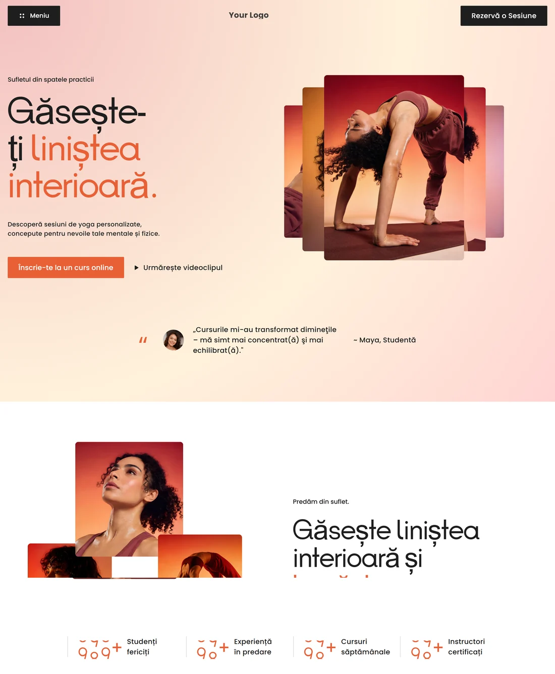 Studio de pilates — leadgenium.pro/concept/studio-pilates