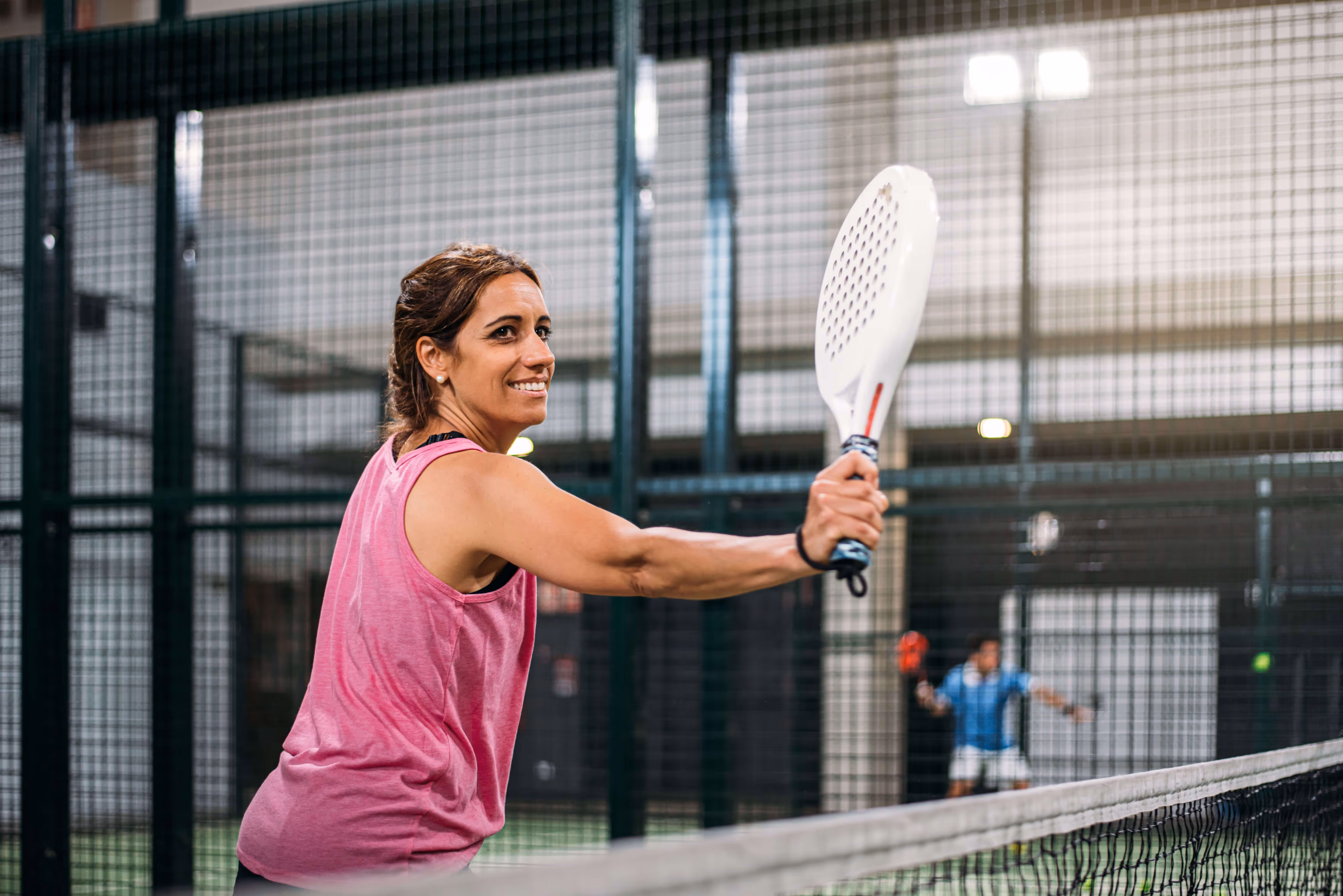 Woman Playing Padel